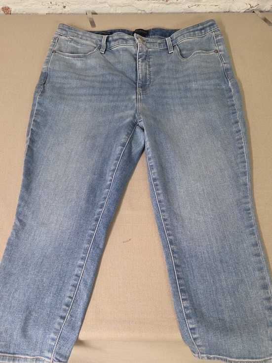 Talbots Denim - Talbots Crop Size 12P Light Washed Stretch